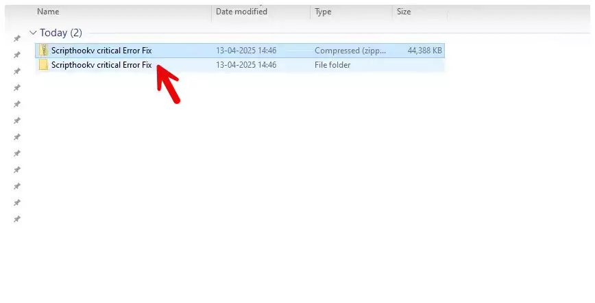 Extract the Files SCRIPT HOOK FIX