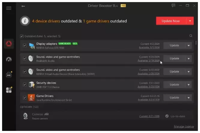 Updating Audio and GPU Drivers Driver booster