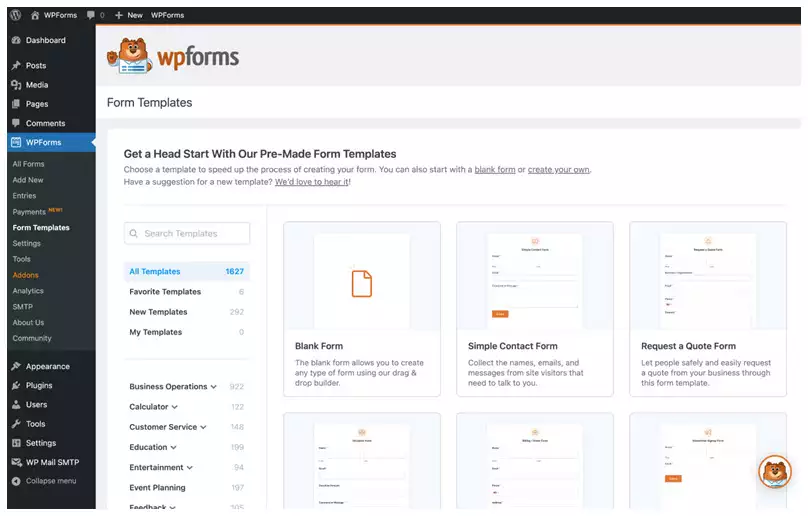 WPForms plugin
