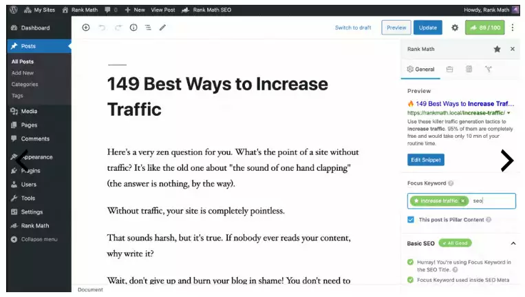 rankmath seo plugin