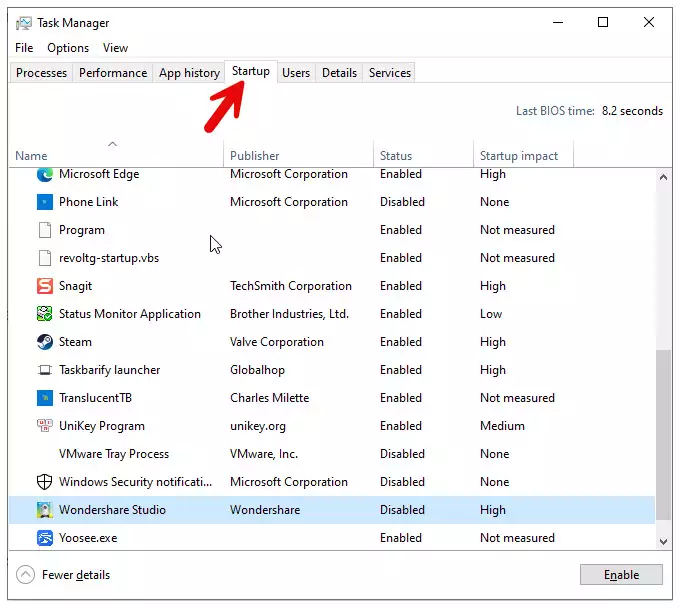 Disable Startup Programs