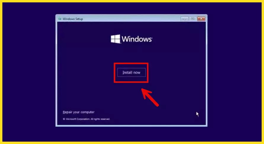 Click Install Now