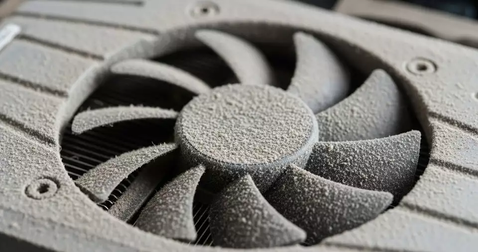 Cooling fan is dirty