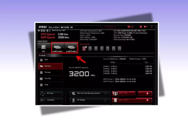 How to Enable XMP Profile for Faster RAM Speeds