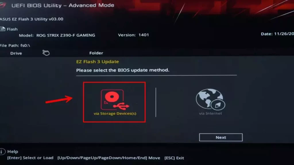 ASUS EZ Flash 3 Utility