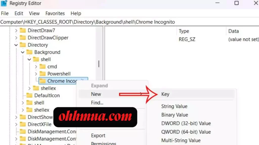 Add Chrome Incognito Mode to Windows 11 Right Click Menu 4