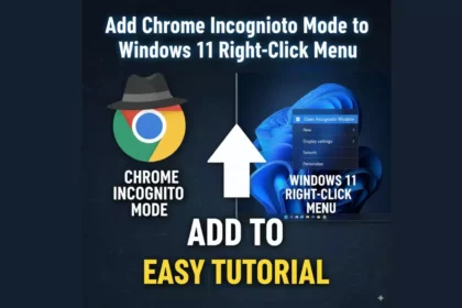 Add Chrome Incognito Mode to Windows 11 Right Click Menu thumbnail
