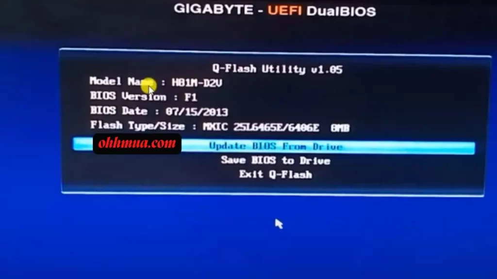 Gigabyte uefi bios update
