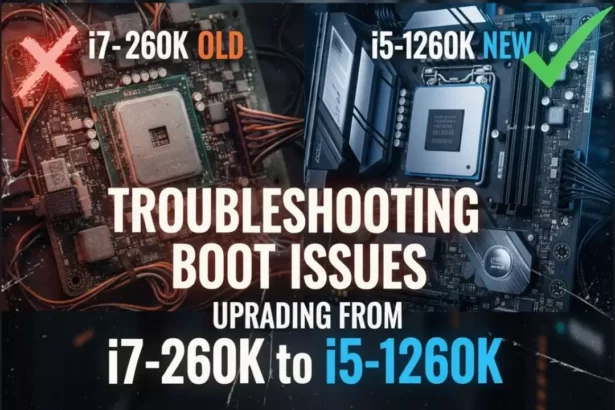 Troubleshooting Boot Issues Upgrading from i7 2600K to i5 12600K
